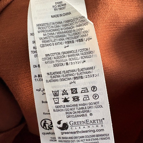 Boden Flora Cord Shirt Dress Cognac US 8P - Picture 4 of 7